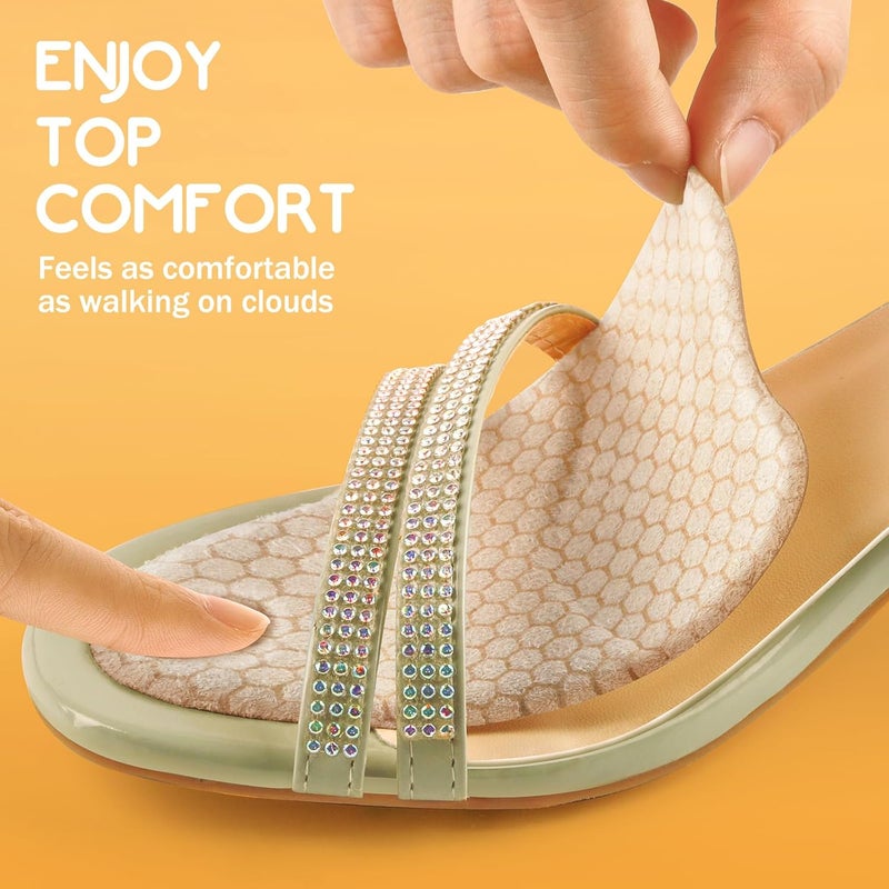 ZAIWOO Metatarsal Pads for Women, Ball of Foot Cushions, Heel Inserts, High Heel Comfort Pads (2 Pairs), Anti Slip, Invisible Design - Image 2